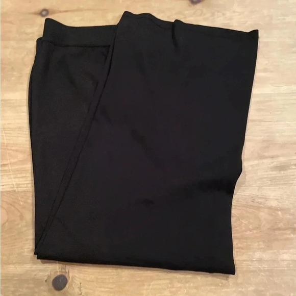 NWT Women's Keren Hart Black Wide Leg Knit Pants 1X Minimalist Monochrome - Picture 11 of 13